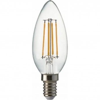 Филаментная лампа ECOLA CANDLE LED PREMIUM N4QD60ELC 6,0W 220V E14 6000K 360°
