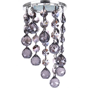 Светильник ECOLA MR16 CR1007 GU5.3 Glass Стекло Круг с большими хруст. на подвесе "под скос" Черный / Хром 84x170 Светильник ECOLA MR16 CR1007 GU5.3 Glass Стекло Круг с большими хруст. на подвесе "под скос" Черный / Хром 84x170