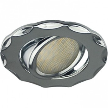 Светильник ECOLA MR16 DH07 GU5.3 встр. поворотный Звезда (скрытый крепеж лампы) Хром 25x88 (кd74)