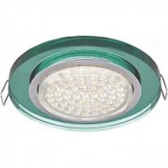 Встраиваемый светильник ECOLA GX53 H4 GLASS FC53RNECH хром, изумруд Встраиваемый светильник ECOLA GX53 H4 GLASS FC53RNECH хром, изумруд