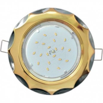 Встраиваемый светильник ECOLA H4 9014 FO81H4ECB GX53 "Звезда" жемчуг-черный хром