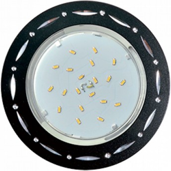 Встраиваемый светильник ECOLA H4 DL5385 FB5385ECB GX53 Черный/Алюминий