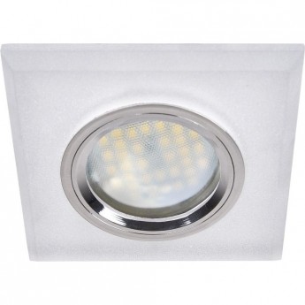 Встраиваемый светильник ECOLA MR16 DL1651 GLASS FN1651EFF матовый, хром
