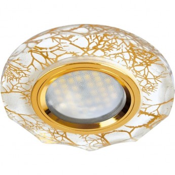 Встраиваемый светильник ECOLA MR16 DL1653 FW1653EFF золото на белом, золото Встраиваемый светильник ECOLA MR16 DL1653 FW1653EFF золото на белом, золото