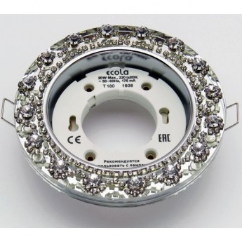 Встраиваемый светильникECOLA GX53 H4 GLASS FW53RNECB хром Встраиваемый светильникECOLA GX53 H4 GLASS FW53RNECB хром